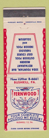 Matchbook Cover - Fernwood Resort Bushkill PA