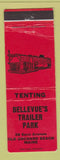 Matchbook Cover - Bellevue's Trailer Park Old Orchard Beach ME WEAR