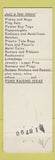 Matchbook Cover - A Dean Watkins Advertising Lansing MI 1976 Bicentennial