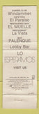 Matchbook Cover - Hotel Paraiso Marriott Acapulco Mexico WORN
