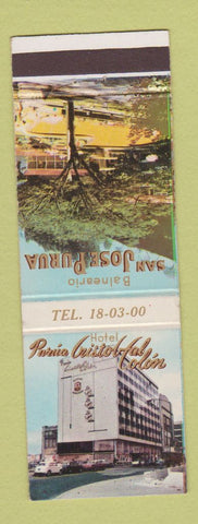 Matchbook Cover - Purua Cristobal Colon Paseo De LA Reforma Mexico 1968 Olympics