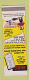 Matchbook Cover - Bell Telephone PA Pennsylvania Safety