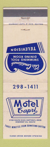 Matchbook Cover - Motel Capri Dayton OH