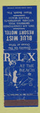 Matchbook Cover - Blue Mist Resort Motel Miami Beach FL girlie