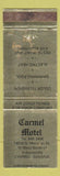 Matchbook Cover - Carmel Motel Carmel IN WEAR