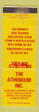 Matchbook Cover - Atheneum Porn Miami Hollywood FL WEAR