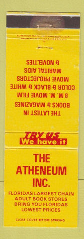 Matchbook Cover - Atheneum Porn Miami Hollywood FL WEAR