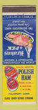 Matchbook Cover - Krakus & Pek Polish Ham QC Canada