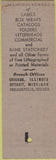 Matchbook Cover - Michigan Lithographing Grand Rapids MI