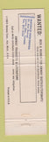 Matchbook Cover - Amway Household Products Maurice Deschenes Levis QC