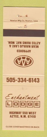 Matchbook Cover - Enchantment Lodge Aztec NM