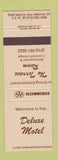 Matchbook Cover - Deluxe Motel Mentor OH