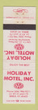 Matchbook Cover - Holiday Motel Berea KY WEAR