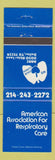 Matchbook Cover - American Association for Respiratory Care Dallas TX