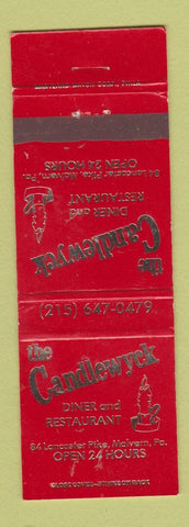 Matchbook Cover - The Candlewyck Restaurant Malvern PA WEAR