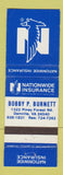 Matchbook Cover - Nationwide Insurance Bobby Burnett Danville VA