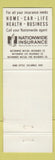 Matchbook Cover - Nationwide Insurance Bobby Burnett Danville VA
