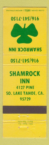 Matchbook Cover - Shamrock Inn South Lake Tahoe CA