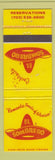 Matchbook Cover - El Sombrero Mexican Restaurant Falls Church VA WEAR