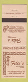 Matchbook Cover - Felix's Restaurant New Orleans LA