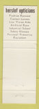 Matchbook Cover - Herslof Opticians