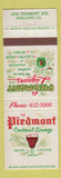 Matchbook Cover - Piedmont Cocktail Lounge Irish Coffee Oakland CA
