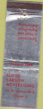 Matchbook Cover - Lloyd Larsen Advertising Chicago IL CREASE