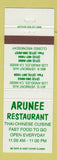 Matchbook Cover - Arunee Restaurant Thai Chinese Los Angeles CA