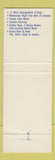 Matchbook Cover - De Smidt's Restaurant Cedar Grove WI