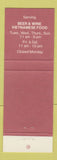Matchbook Cover - New Saigon Vietnamese Restaurant Denver Colorado