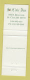 Matchbook Cover - St Clair Inn MI