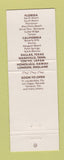 Matchbook Cover - Tony Roma's Ribs FL CA CHAIN