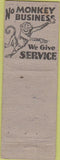 Matchbook Cover - Mission Locksmith San Francisco CA WORN