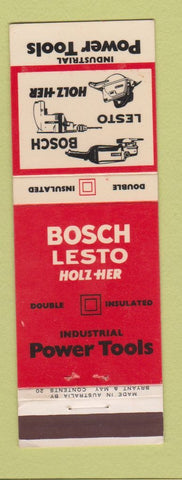 Matchbook Cover - Bosch Power Tools Australia Holz Her