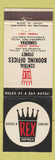 Matchbook Cover - Rex Hotels Sydney Canberra Australia