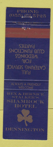 Matchbook Cover - Shamrock Hotel Dennington Australia