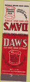 Matchbook Cover - Daw's Cut Rate Drugs Cincinnati? OH