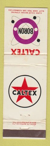 Matchbook Cover - Caltex oil gas Australia Boron WEAR