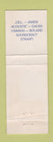 Matchbook Cover - Kosmic Concert Sound Lighting Bentley Western Australia