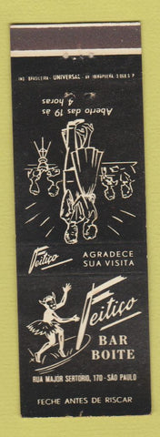 Matchbook Cover - Feitico Bar Boite Sao Paulo Brazil
