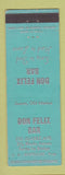 Matchbook Cover - Don Felix Bar Juarez Mexico