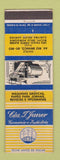 Matchbook Cover - Cia Janer Matriz Rio Branco Sao Paulo Brazil WEAR