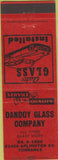 Matchbook Cover - Dandoy Glass Co Torrance CA