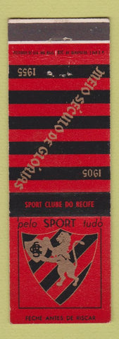 Matchbook Cover - Brazil Futbol Soccer Pelo Tudo Melo Seculo De Glorias 1955