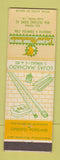 Matchbook Cover - Lojas Machado Fixtures pipe Sede Propria Caixa Postal Brazil