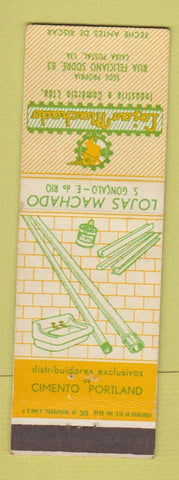 Matchbook Cover - Lojas Machado Fixtures pipe Sede Propria Caixa Postal Brazil