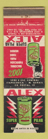 Matchbook Cover - Alex oil gas? Brazil