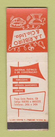 Matchbook Cover - JA Ribeiro Bathroom Fixtures Brazil WEAR