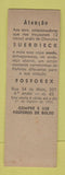 Matchbook Cover - Fumar Charutos Cigars Brazil Suerdieck SAMPLE