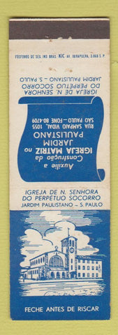 Matchbook Cover - Igreja Matriz Jardim Paulistano Church? Sao Paulo Brazil